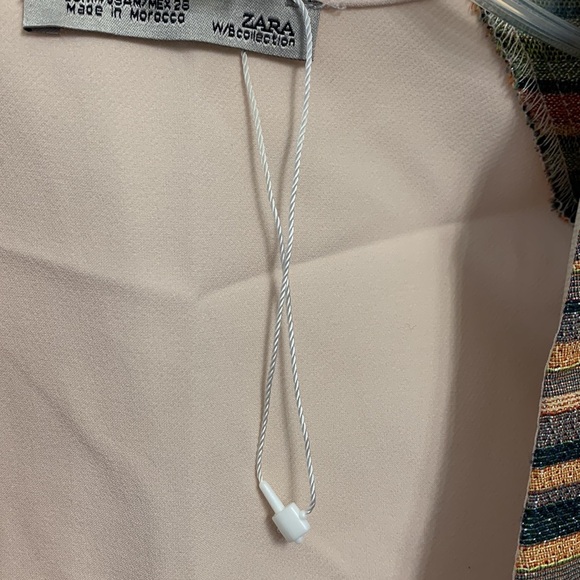 Zara NWOT W/B Collection striped crop vest size Medium - Picture 6 of 8